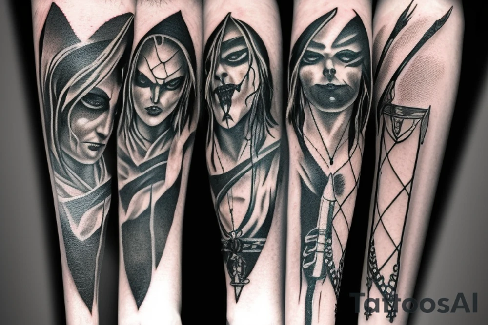 Eric Draven and a dagger tattoo idea