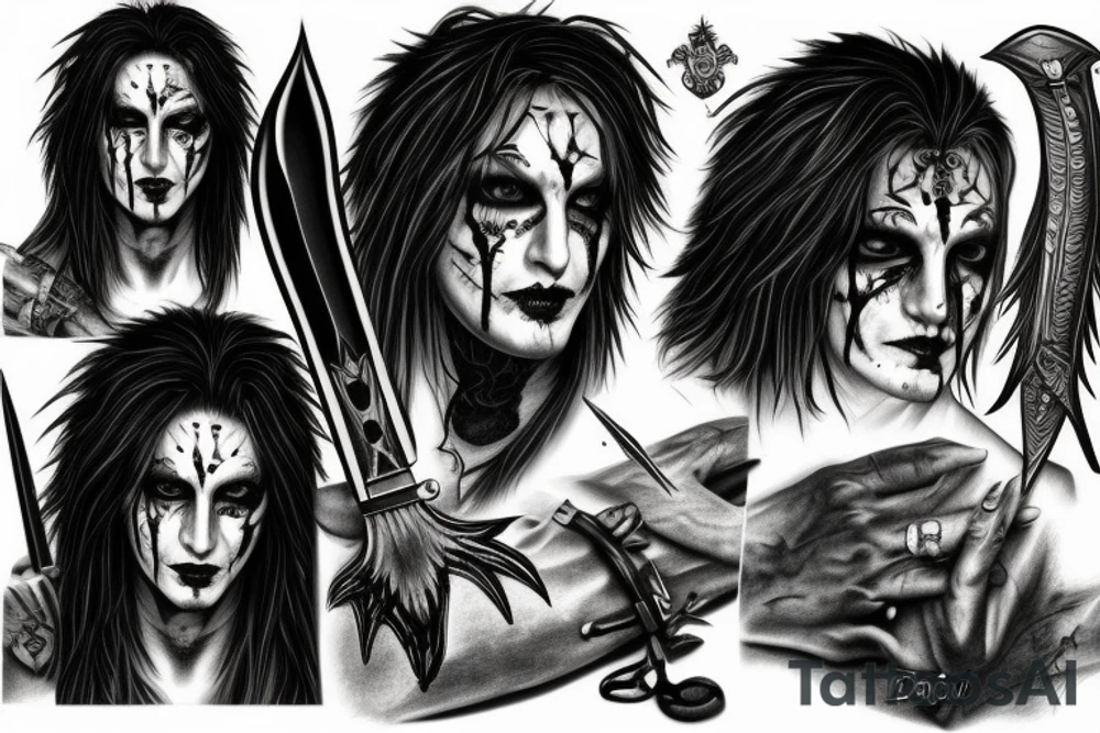Eric Draven and a dagger tattoo idea