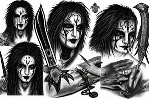 Eric Draven and a dagger tattoo idea