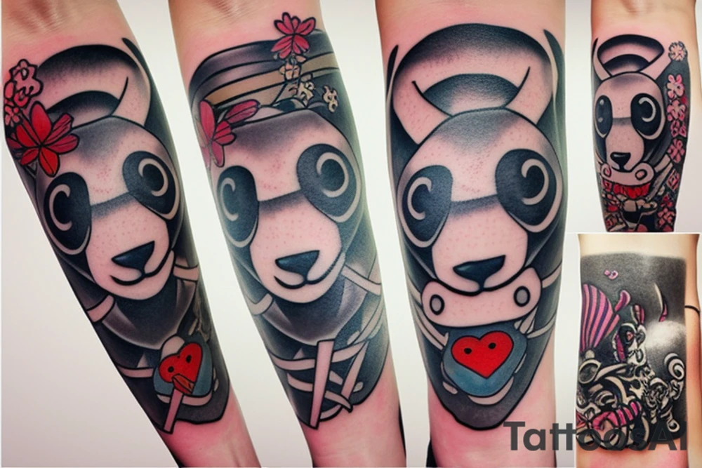 Super panda tattoo idea