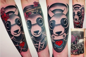 Super panda tattoo idea