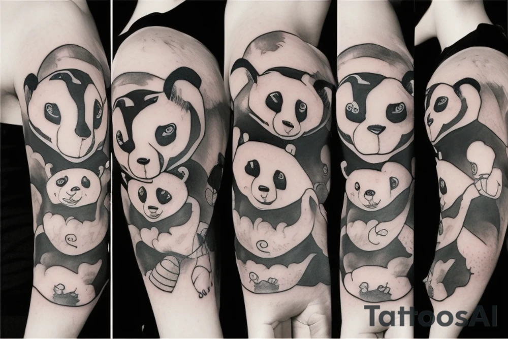 Super panda tattoo idea