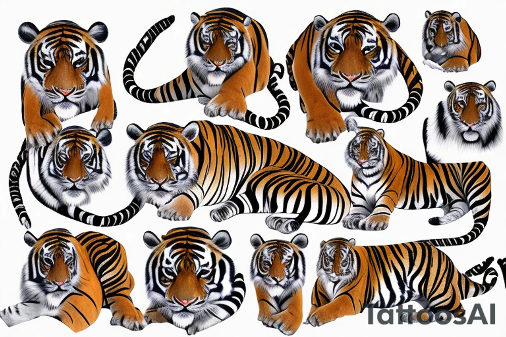 Indian tiger tattoo idea