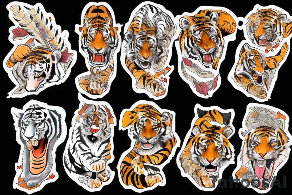 Indian tiger tattoo idea
