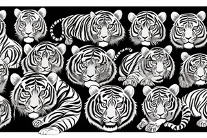 Indian baby mystic tiger tattoo idea