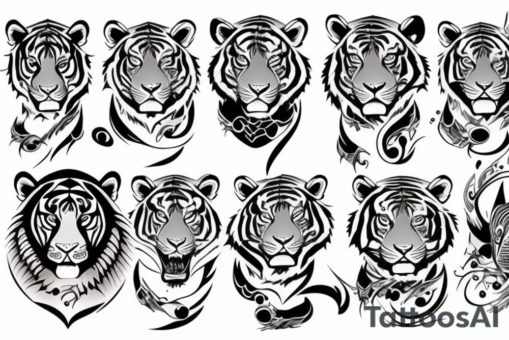 mystic tiger tattoo idea