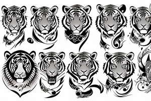 mystic tiger tattoo idea