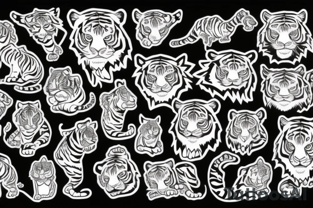 mystic tiger tattoo idea