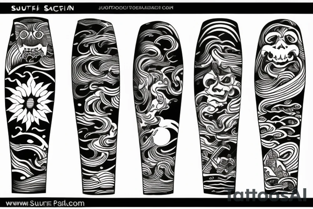 Surfer tattoo idea