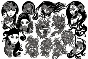 Medusa justice tattoo idea