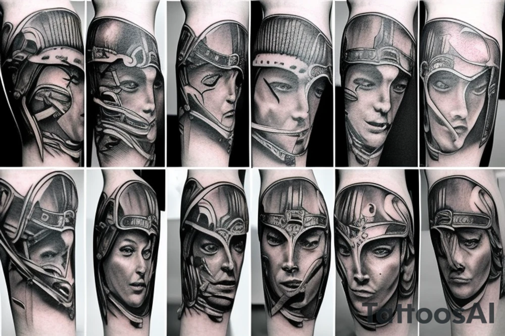 Warrior tattoo on the Colosseum tattoo idea