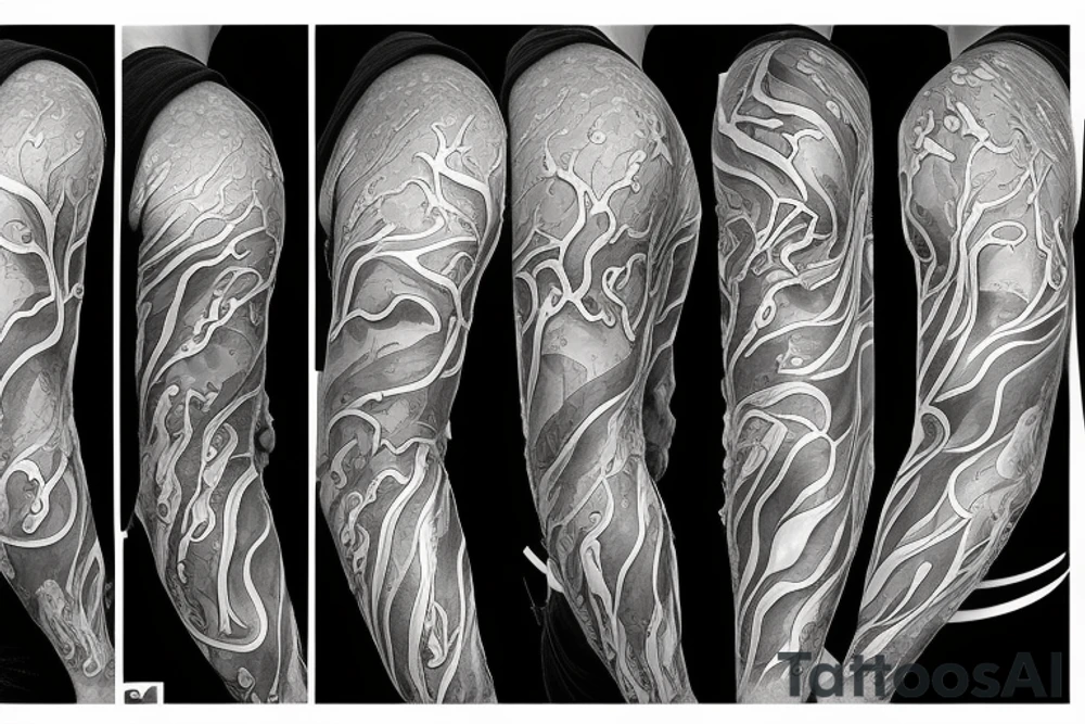 Veins left  arm tattoo idea