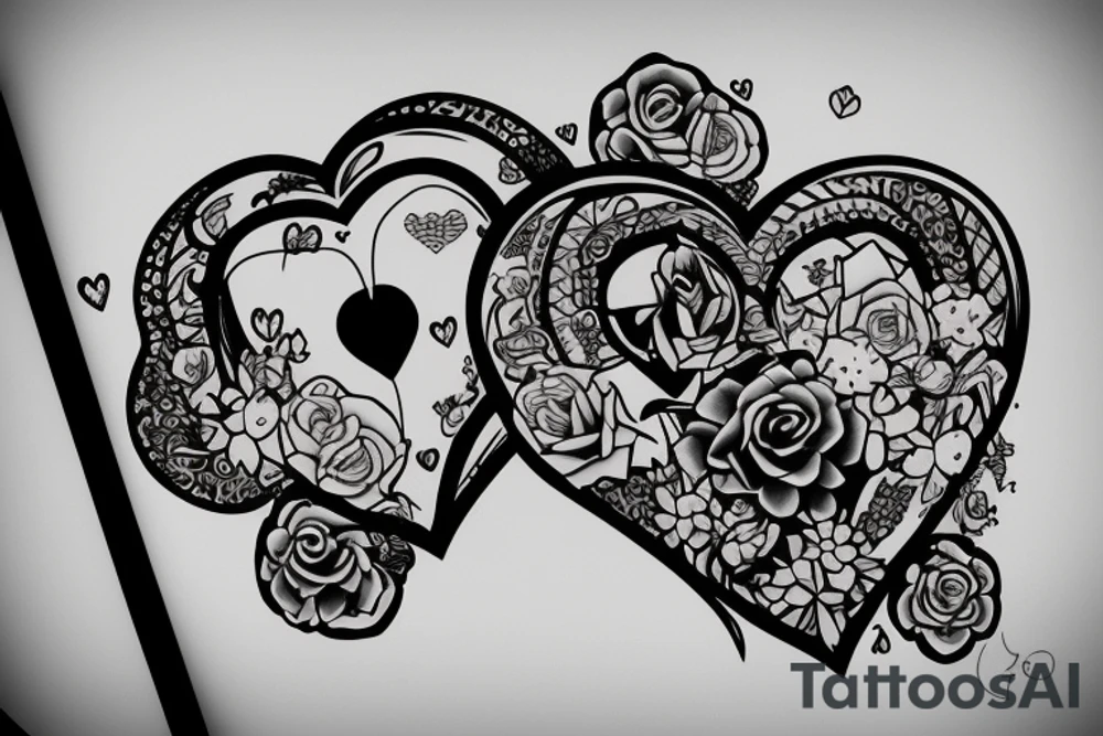 Little girl with big heart stolen by adulthood tattoo idea