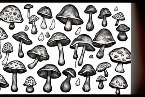 fly agaric mushroom tattoo idea