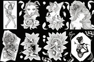 Dancing venus tattoo idea