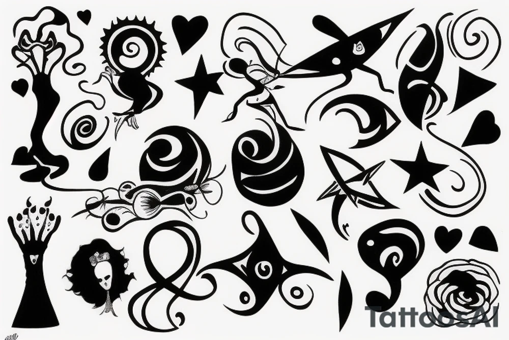 Dancing venus tattoo idea