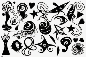 Dancing venus tattoo idea