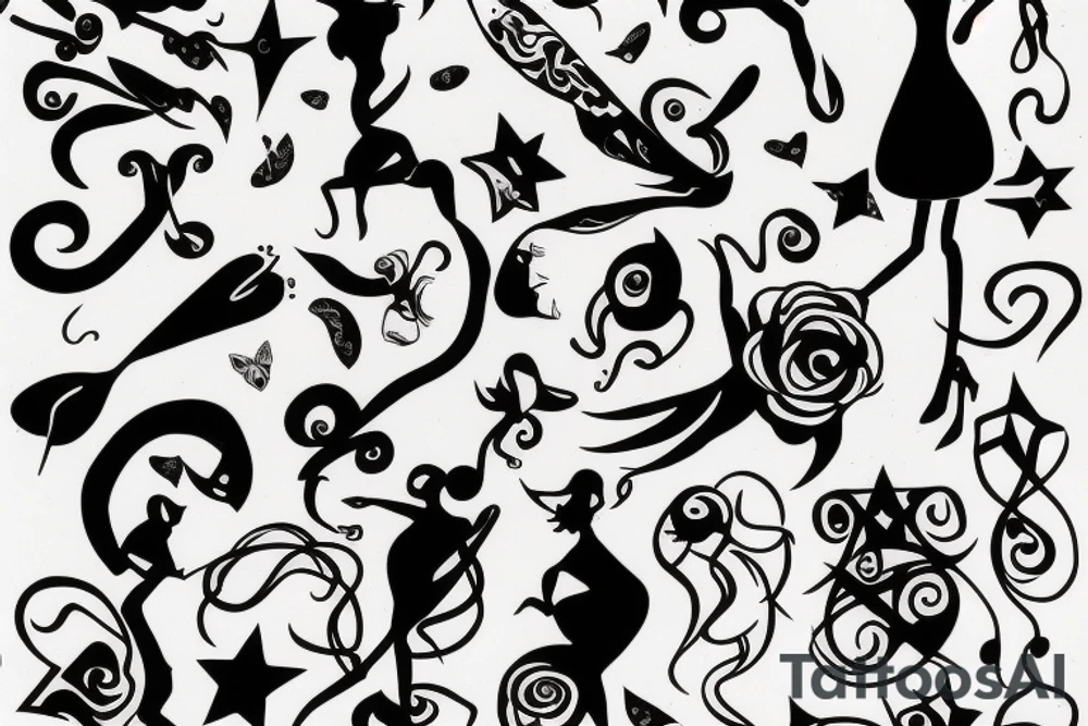 Dancing venus tattoo idea