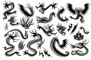 Dragón and Harry Potter tattoo idea