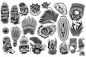 Mexican tamal tattoo idea