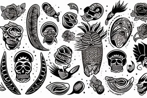 Mexican tamal tattoo idea