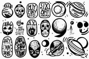My Anxiety Is Size Of a Planet and thats hurt everyday tattoo idea