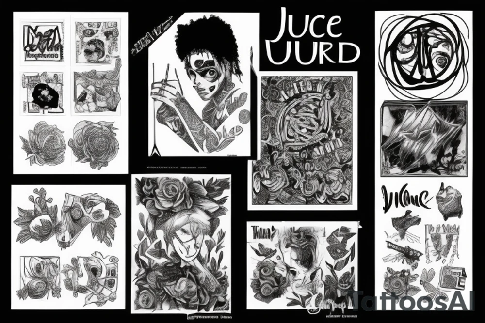 juice wrld tattoo idea