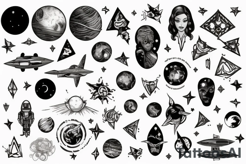 lost in space tattoo idea