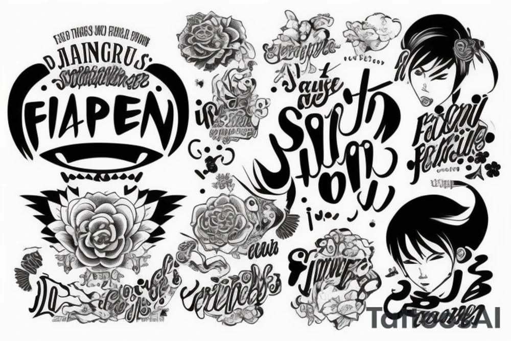 Frases filosóficas em japonês tattoo idea