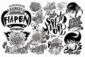 Frases filosóficas em japonês tattoo idea