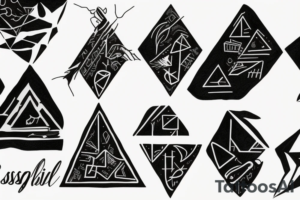 Impossible triangle tattoo idea