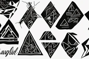 Impossible triangle tattoo idea