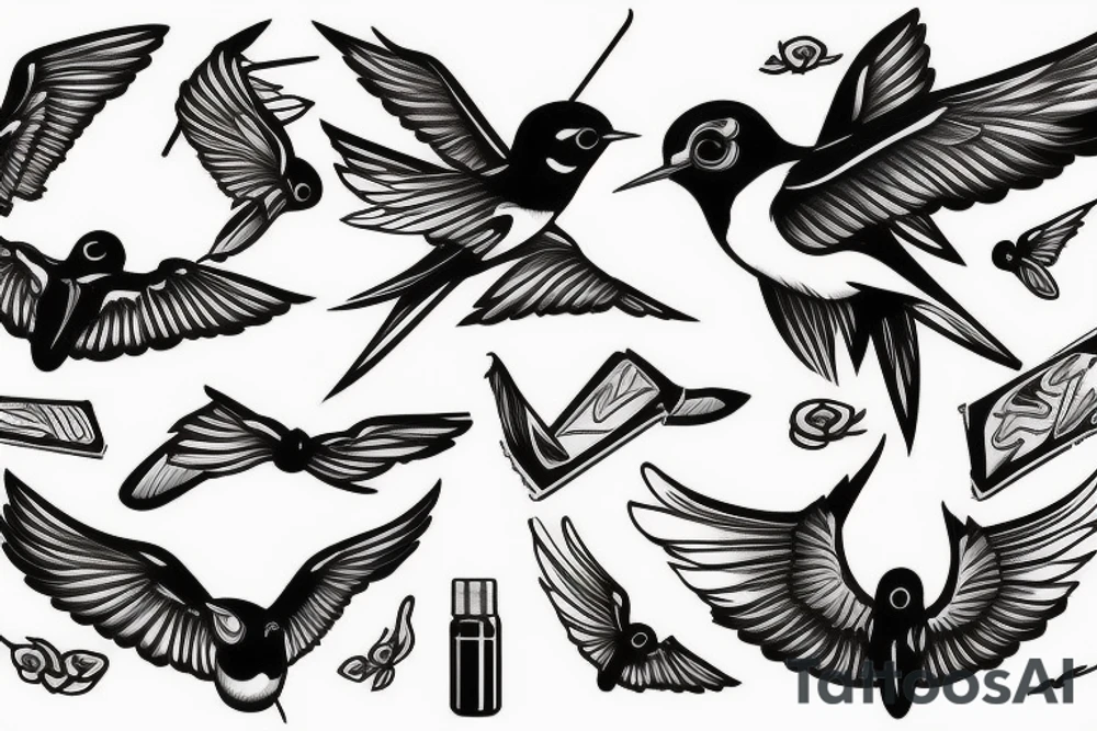 Swallows tattoo idea