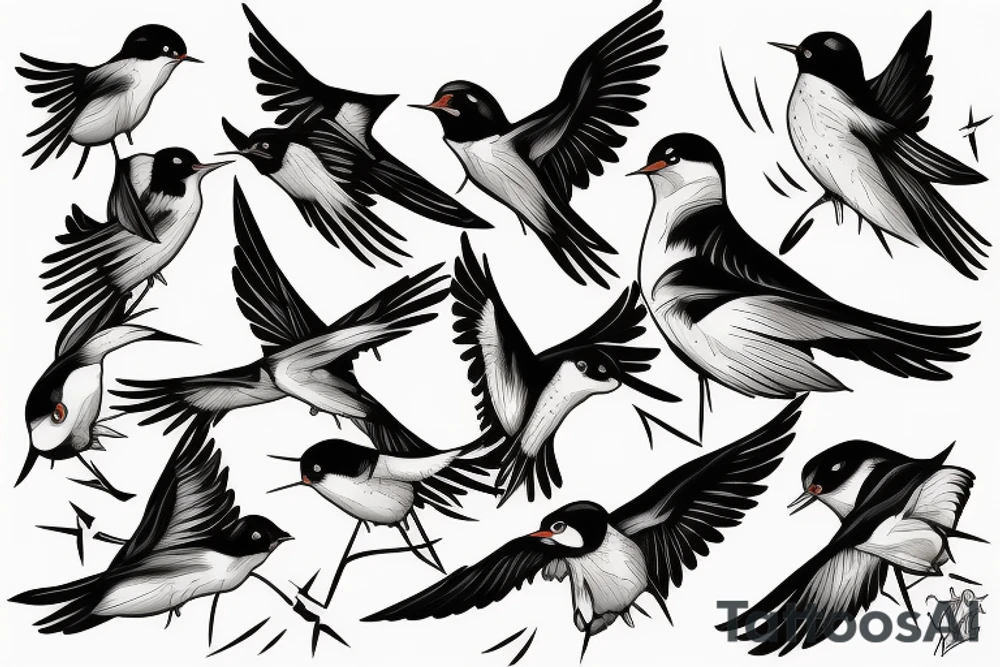 Swallows tattoo idea
