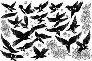 Swallows tattoo idea