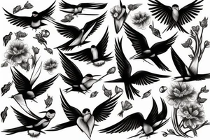 Swallows tattoo idea