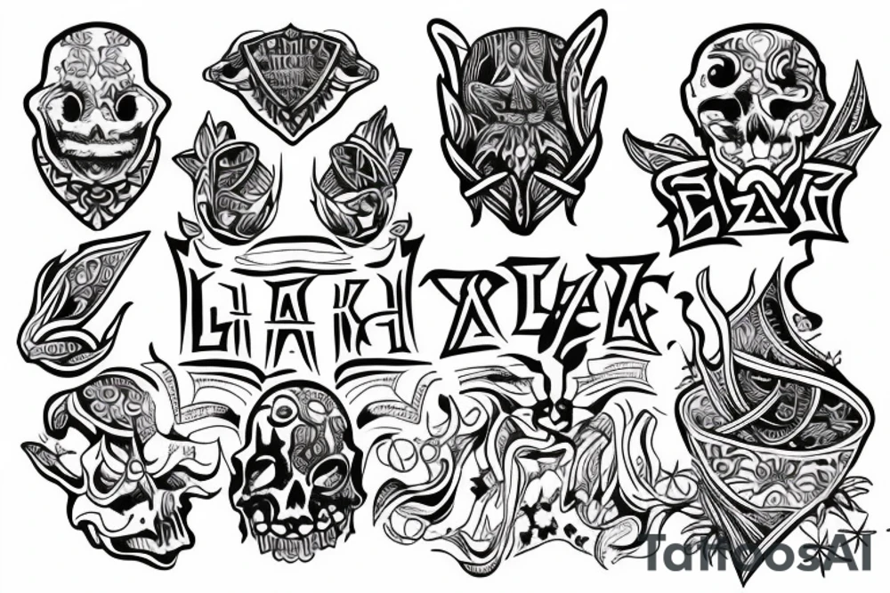Hooked to shaka life tattoo idea