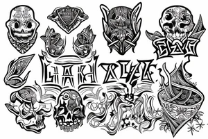 Hooked to shaka life tattoo idea