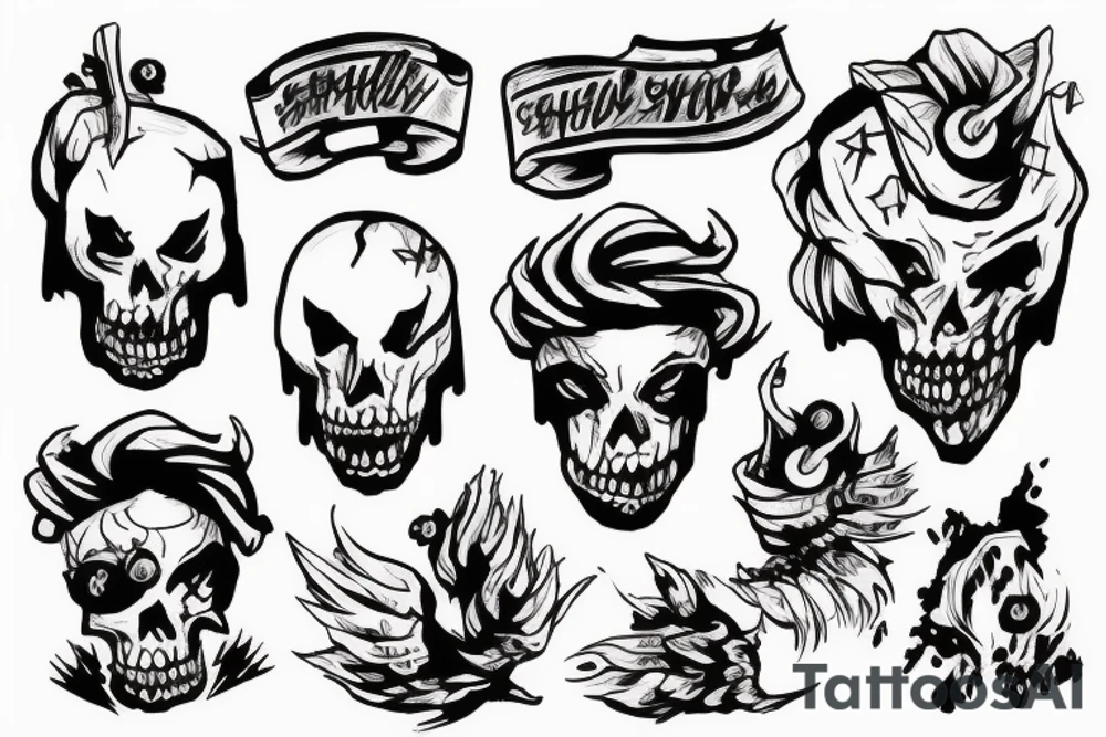 Ghost holding an m4 tattoo idea