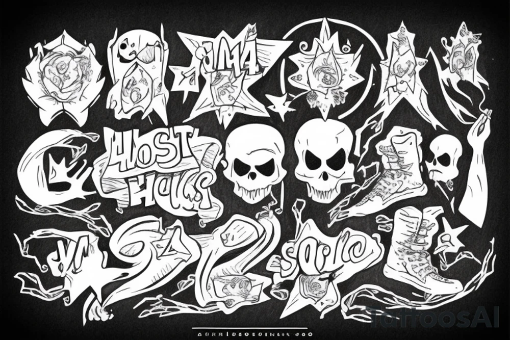 Ghost holding an m4 tattoo idea