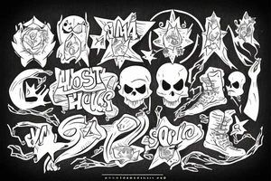 Ghost holding an m4 tattoo idea