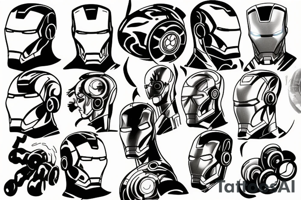Iron man tattoo idea