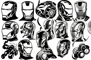 Iron man tattoo idea