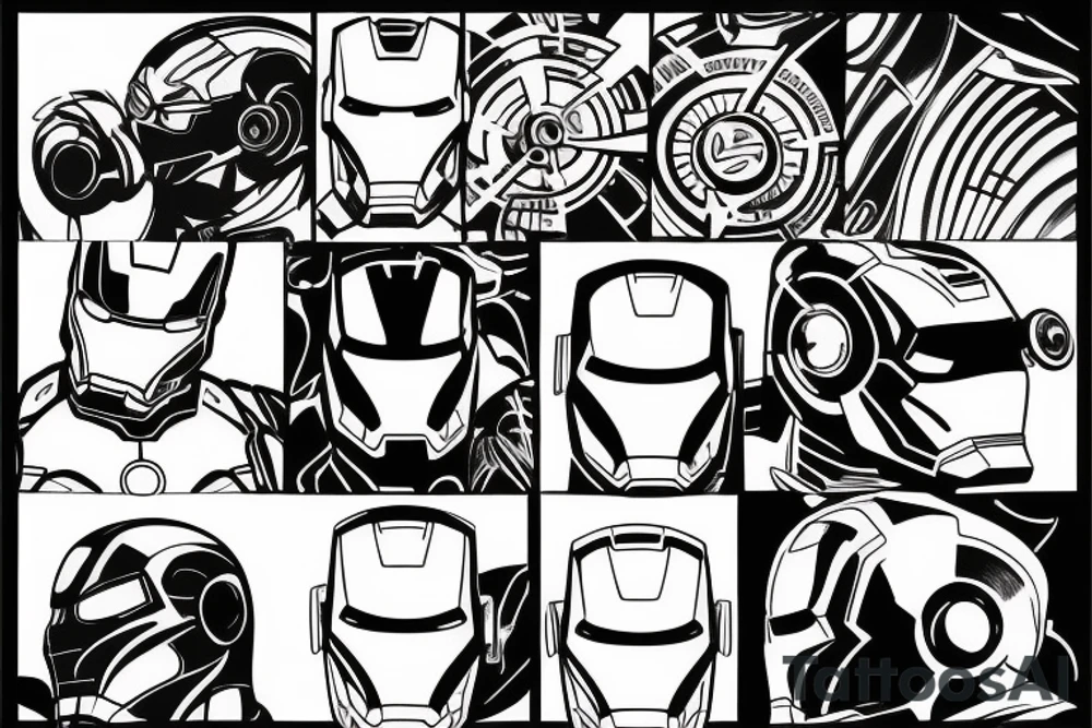 Iron man tattoo idea