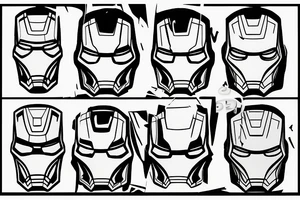 Iron man tattoo idea