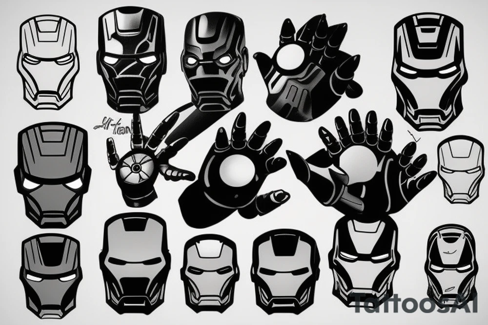 Iron man tattoo idea