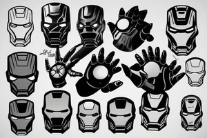 Iron man tattoo idea
