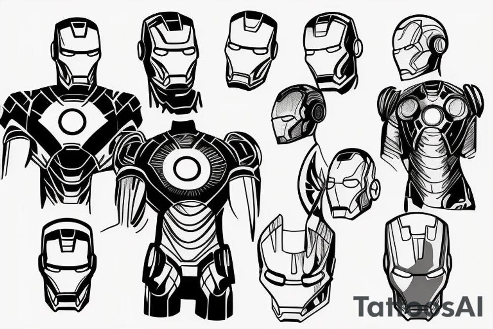 Iron man tattoo idea
