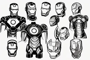 Iron man tattoo idea
