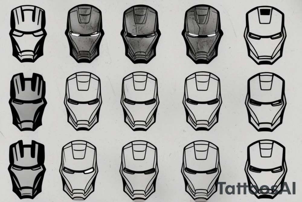 Iron man tattoo idea